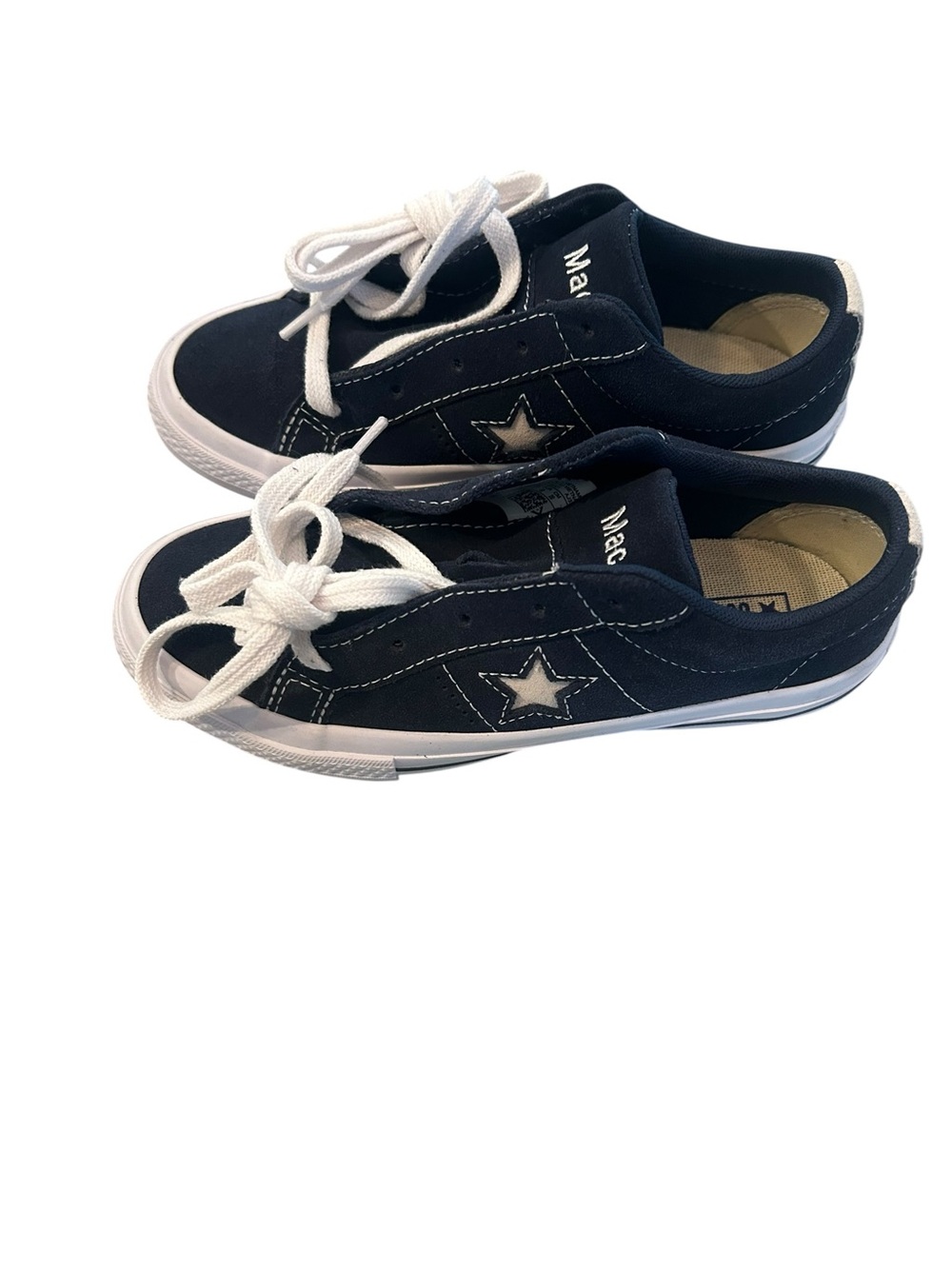 Converse suede navy sneaker new size 1.5